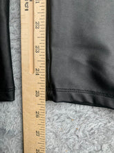 Load image into Gallery viewer, Torrid Pants Womens 2 (35x25) Black Pull On Faux Leather Nylon Spandex Stretch
