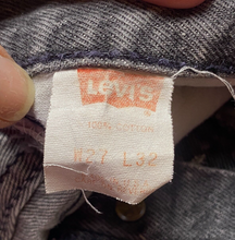 Load image into Gallery viewer, Levi&#39;s 501 Adult 27x32 Gray Stone Wash Button Fly American Workwear Mens
