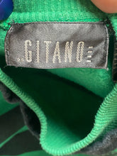 Load image into Gallery viewer, Gitano Sweater Adult Small Green Patches American West Indian Chef Cowboy Mens
