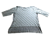 Load image into Gallery viewer, J Jill Shirt Womens Large Side Slit AOP Flower Rayon Blend Blouse Petite Ladies
