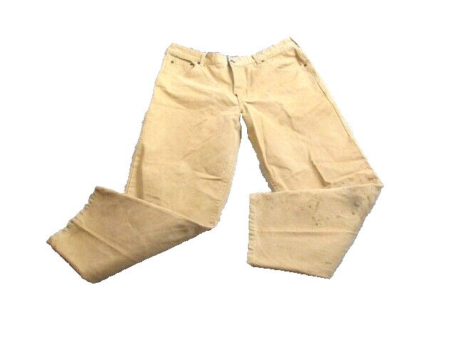 Orvis Canvas Pants Adult 36x28 Tan Straight Leg Utility Outdoor 5 Pocket Mens