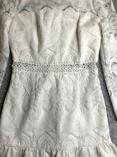 Load image into Gallery viewer, Two Sisters Dress Womens Medium White Embroidered Lace Boho Bohemian Eyelet
