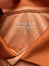 Load image into Gallery viewer, Brooks Brothers Shirt Adult Large Peach Preppy Performance Sporty Golf Polo Mens
