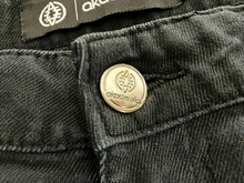 Load image into Gallery viewer, Akademiks Jeans Adult 36x32 Black Straight Leg Zip Pockets Rock Punk AKDMKS Mens
