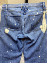 Load image into Gallery viewer, McGuire Anthropologie Jeans Womens (30x28) Blue Denim Whiskered Acid Wash USA
