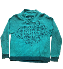 Load image into Gallery viewer, Prana Sweater Womens Small Teal Green Oversized Organic Knit Pullover Outerwear
