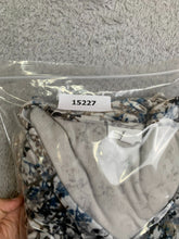 Load image into Gallery viewer, J Jill Purejill Shirt Womens Large Velour AOP Flower Tunic Slit Oversized Blouse
