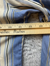 Load image into Gallery viewer, Limited Shirt Womens Large Light Blue Striped Silk Button Up Embroidered Casual
