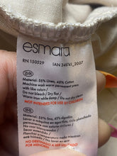 Load image into Gallery viewer, Esmara Shorts Womens 12 (37x8) Beige Flat Front Linen Slash Pocket Cuff Ladies
