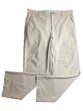 Load image into Gallery viewer, FJ FootJoy Pants Adult 38x32 Light Tan Straight Leg Flat Front Spandex Chino Men
