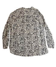 Load image into Gallery viewer, Pendleton Shirt Womens Extra Large Black White Lagenlook Oversized Tunic Blouse
