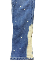 Load image into Gallery viewer, McGuire Anthropologie Jeans Womens (30x28) Blue Denim Whiskered Acid Wash USA

