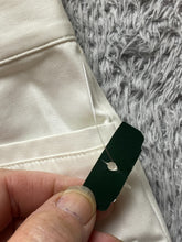 Load image into Gallery viewer, Lauren Ralph Lauren Pants 12 (36x30.5) Ivory Flared Stretch Flat Front NWOT
