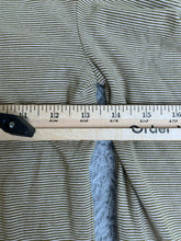 Load image into Gallery viewer, Free People Shirt Womens Small Olive Green Striped Puff Sleeve Penelope Ladies
