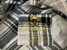 Load image into Gallery viewer, Ecko Red Shirt Women Medium Black White Plaid Button Up Tunic Rhino Brand Blouse
