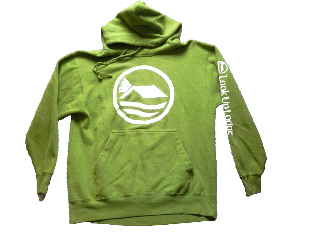 MV Sport Sweatshirt Adult Medium Classic Fleece Look Up Lodge Hoodie Sweater Men