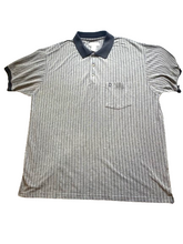Load image into Gallery viewer, Penguin Munsingwear Shirt Adult 2XL Gray Pique Striped Casual Golf Polo Mens
