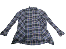 Load image into Gallery viewer, Free People Shirt Womens Medium Button Up Plaid Juniper Ridge Tunic Flannel Lady
