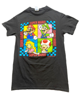 Load image into Gallery viewer, Nintendo Shirt Womens Small Super Mario Luigi Princess Peach Toadstood Group
