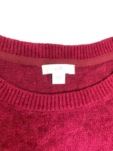 Load image into Gallery viewer, J Jill Sweater Womens Large Burgundy Oversized Boxy Viscose Bend Soft Outerwear

