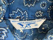 Load image into Gallery viewer, Mountain Products Corp Shirt Adult Medium AOP Paisley Flower Button Up Mens

