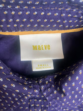Load image into Gallery viewer, Anthropologie Maeve Shirt Womens Small Purple Polkadot Tunic Button Up Flared

