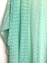 Load image into Gallery viewer, Torrid Kimono Womens 2 2X Mint Green Open Front Sharkbite Clip Dot Heart Plus
