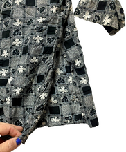 Load image into Gallery viewer, VTG Pendleton Shirt Womens 3X Black White AOP Clubs Hearts Button Up USA Plus
