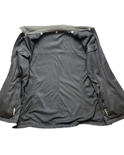 Load image into Gallery viewer, Weather Tamer Jacket Adult Extra Large Black Gray Full Zip Reversable Mens
