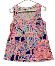Load image into Gallery viewer, Lilly Pulitzer Shirt Womens Extra Small Pelican Pink Flamingos Stretch Peasant
