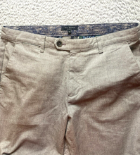 Load image into Gallery viewer, Ted Baker Pants Adult 33x28.5 Gray Straight Leg Flat Front Chino London Mens
