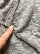 Load image into Gallery viewer, Athleta Sweater Womens Large Tall Gray Open Front Waterfall Cardigan Thumbhole
