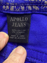 Load image into Gallery viewer, Apollo Jeans Womens 9 (31x29) Blue Spandex Stretch Tapered 5 Pockets Casual Lady
