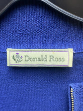 Load image into Gallery viewer, Donald Ross Sweater Adult Large Blue Collared 1/4 Zip Pullover Golf Preppy Mens
