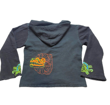 Load image into Gallery viewer, Bee Mistic Jacket Adult Large Black Dragon Head Art Artsy Full Zip Hoodie Mens
