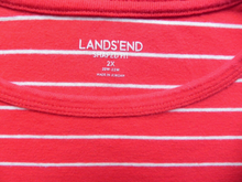 Load image into Gallery viewer, Lands End Shirt Womens 2X Shaped Fit Striped Long Sleeve Pullover Plus Ladies
