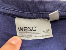 Load image into Gallery viewer, Vintage WeSC Shirt Adult Large Blue Single Stitch Script Logo Streetwear Y2K Men

