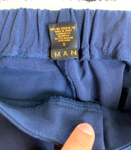Load image into Gallery viewer, MAN Pants Womens Small (29x28.5) Navy Blue Cargo Pockets Hip Hop Rayon Spandex
