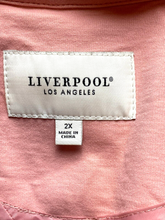 Load image into Gallery viewer, Liverpool Los Angeles Jacket Womens 2X Peachy Pink Nylon Blazer Career Plus Lady
