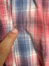 Load image into Gallery viewer, Ariat Shirt Adult Extra Large Red Blue Retro Fit Plaid WESTERN Button Up Mens
