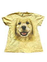 Load image into Gallery viewer, The Mountain Shirt Youth Large Yellow Golden Retriever Dog AOP Puppy Boys USA
