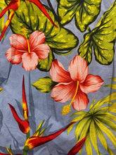 Load image into Gallery viewer, Hilo Hattie Dress Womens 12 Medium Blue Green AOP Flower Hawaiian Aloha Sheath
