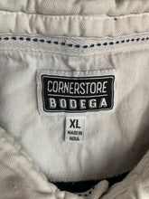 Load image into Gallery viewer, Cornerstore Bodega Shirt Adult Extra Large Black White Rugby Drip Polo Mens
