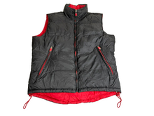 Load image into Gallery viewer, Puffer Vest Adult Large Black Full Zip Pockets Quilted Outdoor Outerwear Mens
