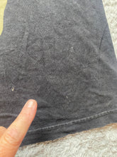 Load image into Gallery viewer, VTG Bayside Shirt Adult Medium Black Skies Butterfly Smoke Whimsygoth USA Mens
