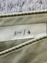 Load image into Gallery viewer, Chino by Anthropologie Pants Womens 4 (31x24) Light Sage Wide Leg Crop Baggy
