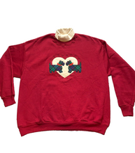 Load image into Gallery viewer, VTG Scottie Dogs Sweater Womens Extra Large Red Schnauzer Plaid Grandmacore USA
