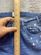 Load image into Gallery viewer, McGuire Anthropologie Jeans Womens (30x28) Blue Denim Whiskered Acid Wash USA
