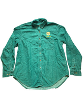 Load image into Gallery viewer, VTG Kodiak Shirt Womens 2XL XXL Kelly Green Embroidered Brown Grizzly Bear 90s
