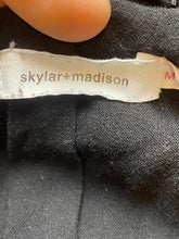 Load image into Gallery viewer, Skylar Madison Sweatshirt Womens Medium Black Full Zip Rayon Hoodie Drawstring
